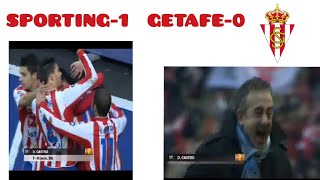 Real Sporting de Gijón 1  Getafe 0 _ Temporada 09/10 _ Diego Castro