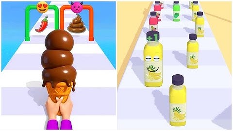 Stacky Ice Cream Runner vs Juice Run🥶🥶 Walkthrough All New Max Update TiKTok Gameplay OA4567