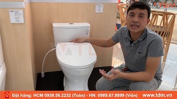 TDM.VN | Review bồn cầu Ecowasher TOTO MS855DE2 - Bàn cầu nắp rửa cơ MS855E2