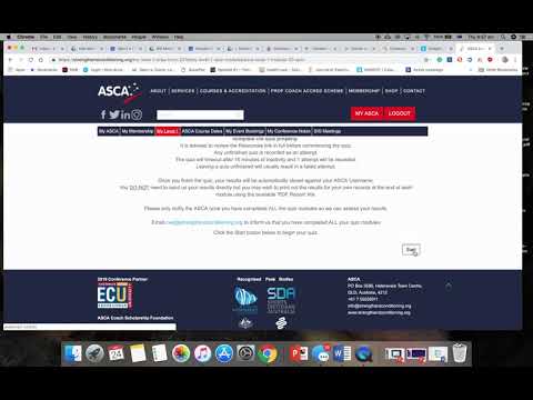 How to locate & complete your ASCA post course quizzes