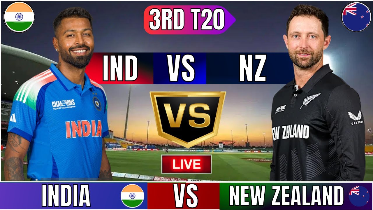 🔴Live: India vs New Zealand 3rd T20 | Live Cricket Match Today | IND vs ...