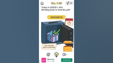 how to solve level no 149 of brain out 1