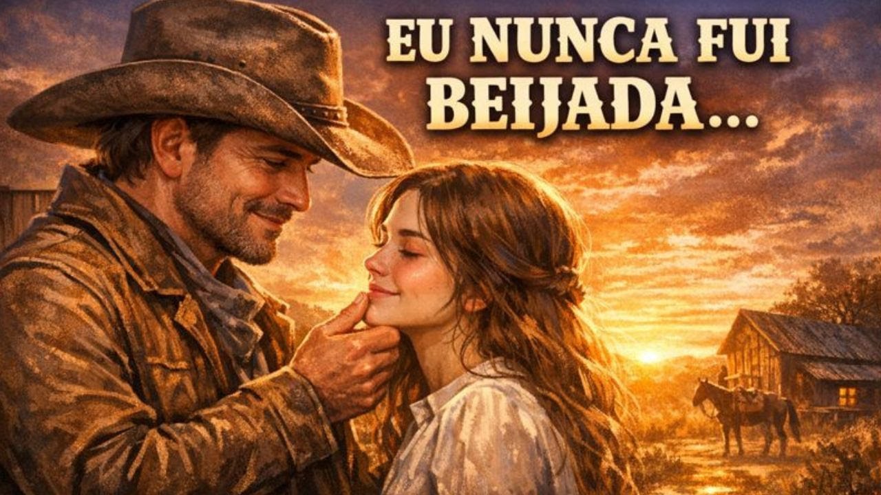 Eu nunca fui beijada”, ela disse — então o cowboy sorriu e respondeu “Vamos começar devagar