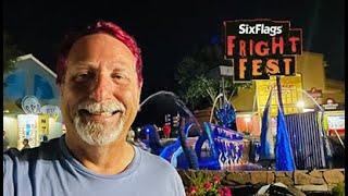 Six Flags Discovery Kingdom Fright Fest with FULL Haunted Maze and Scare Zone walkthrough