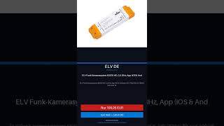 ELV Funk-Kamerasystem KS200 HD, 2,4 GHz, App (iOS & Android) kaufen 2026 | 199,95 € | #Shorts