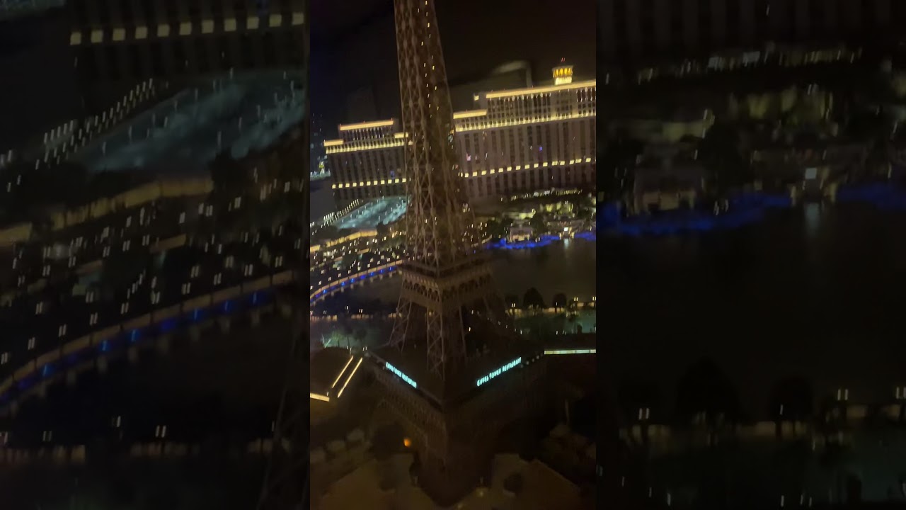 BEST VIEW of the VEGAS Strip Watch Bellagio Water Show from the rooms