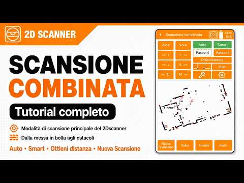 Video 2Dscanner App — Combo Scan: Auto Scan, Linee di Tracciamento e Scansione con Ostacoli
