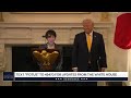 President Trump Participates in a Dinner with the Prime Minister of Japan
