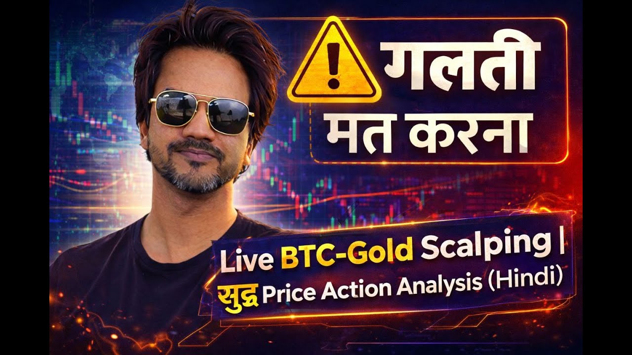 ⚠️ Galti Mat Karna! BTC & Gold LIVE Scalping | Smart Money Price Action