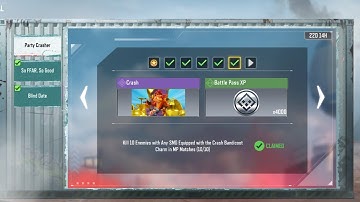 Call of Duty Kill 10 Enemies with any SMG Equipped with the Crash Bandicoot Charm in MP Matches.