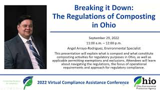 2022 VCAC - Breaking it Down: Ohio's Composting Regulations