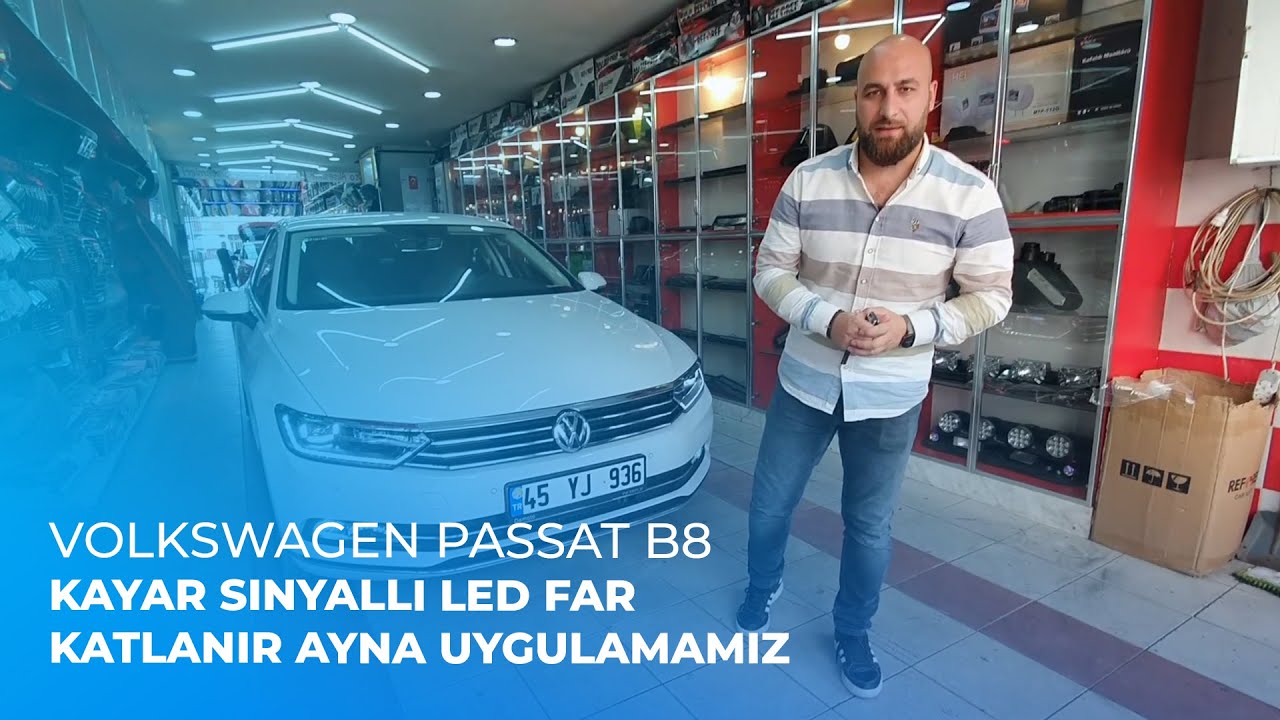 Volkswagen Passat B8 // Kayar Sinyalli Led Far, Katlanır Ayna Uygulamamız