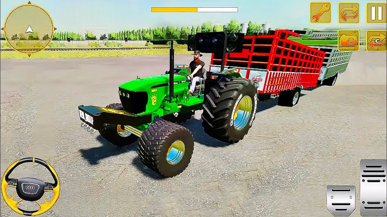 Tractor Driving Farming Games - Tractor Cargo Farming - Android Gameplay 