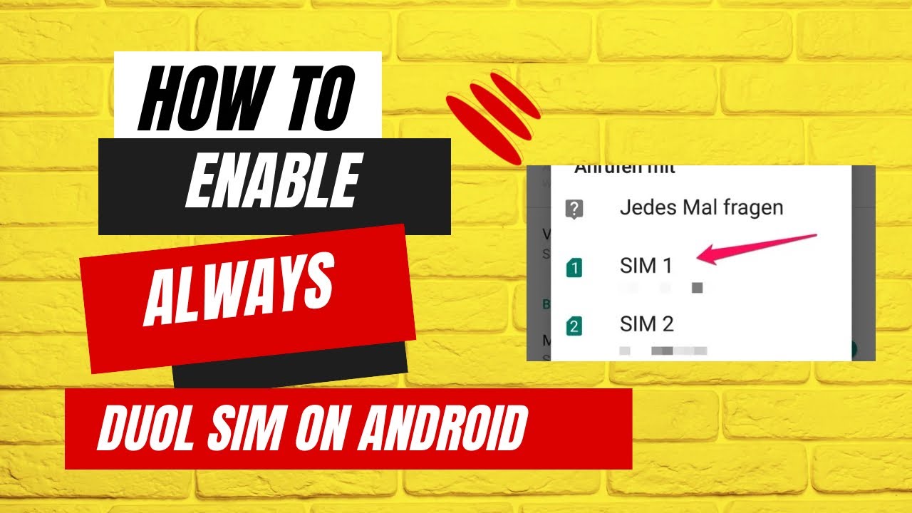 How To Enable Duol Sim Always On- Full Guide - YouTube