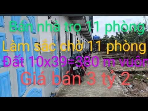 Video Bán dãy nhà trọ sát Đại học Nam Cần Thơ 10x38 =380 m... - youtube