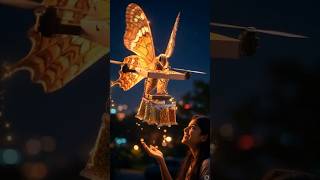 Magical Butterfly Friend 🦋 | She Brought Me Food at Night! 😭❤️ #shortsviral