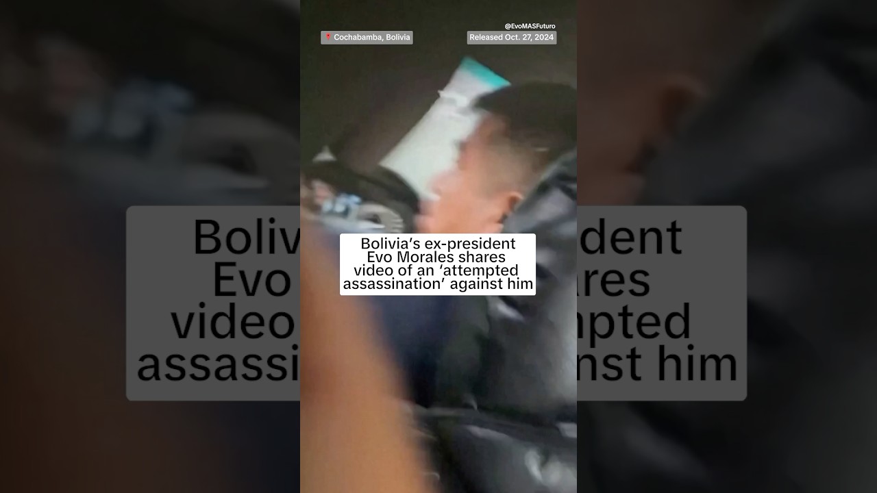 Bolivia’s ex-president Evo Morales shares video of an ‘attempted assassination’ against him Bolivia’s ex-president Evo Morales shares video of an ‘attempted assassination’ against him