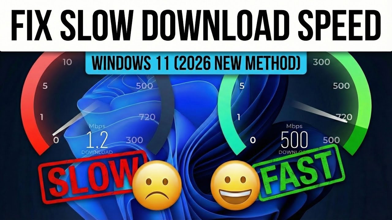 How to Fix Slow Download Speed on Windows 11 (2026 New Method)