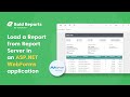 How to Load a Report from the Report Server in an ASP.NET WebForms Application (Classic)