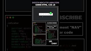 Magic Navigation Menu Effect! 🎯✨#coding #javascript #css #webdesign #shorts #youtubeshorts #html