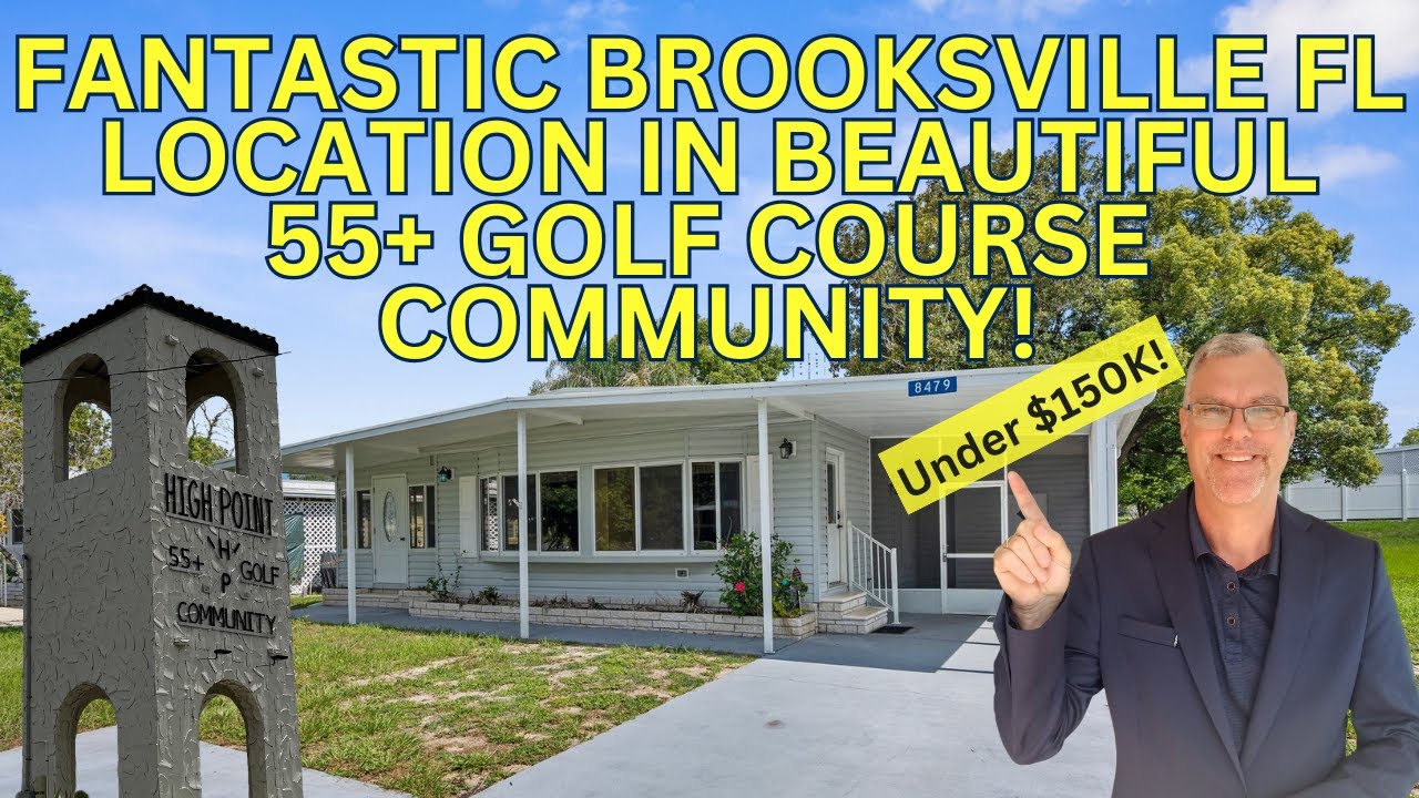 Beautiful 55+ Location in Golf Course Community of Brooksville Florida