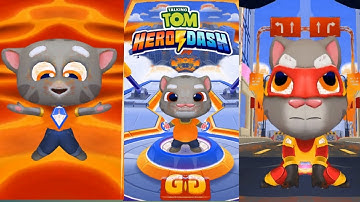 TALKING TOM HERO DASH -- LAVA HERO TOM RUNNING IN CLASSIC RUN MIRROR MODE -- 2021