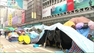 香港デモ　強制撤去か　警察官7000人を招集(14/11/15)