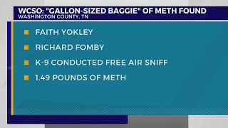 WCSO: Duo found with ‘gallon-sized baggie’ containing suspected meth