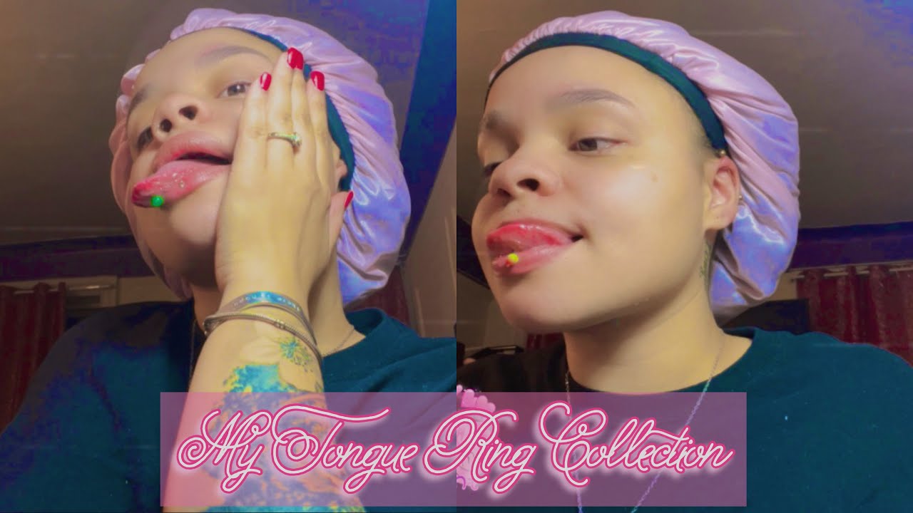 MY TONGUE RING COLLECTION ( let’s try some on ) | Kayy Lovee