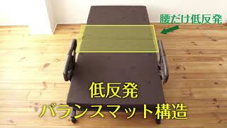 手すり付き 折りたたみベッド ( BAS-1S(DBR)T ダークブラウン 手すり付き 折りたたみベッド (シングル) BAS-1S(DBR)T ダーク