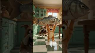 Title: The Cat Who Stole a Giant Fish!