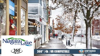 WALKING TOUR (WINTER EDITION) - Niagara-On-The-Lake, Ontario | 360° Tour | 8k |