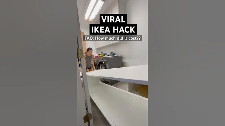 DIY Fluted IKEA Hack | Budget Friendly Laundry Room Makeover | Space Saving Storage Ideas #ikea thumbnail