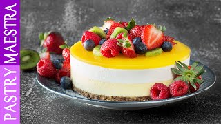 Mango and Coconut Mousse Cake (Gluten Free, Egg Free, No-Bake) | Pastry Maestra