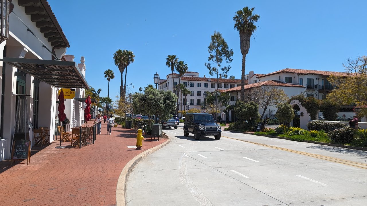 Santa Barbara,CA walking Tour (4K)