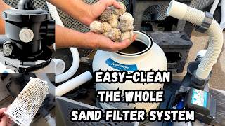 Clean the WHOLE  Sand Filter System - Yellow Gauge to Green