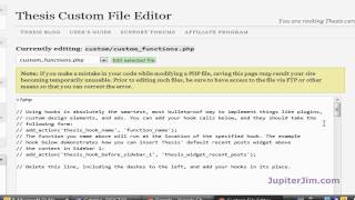 Thesis Tutorial: How to Install Google +1 Button on WordPress Blog using the Thesis Theme 1.8.1