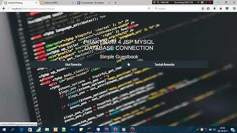 Tugas kel JSP BukuTamu #ERWANUSMAWAN