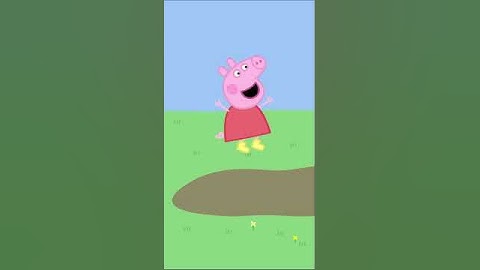 Peppa Jumps in a Muddy Puddle #shorts