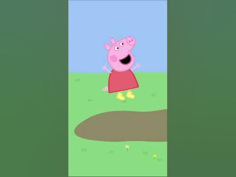Peppa Jumps in a Muddy Puddle #shorts - YouTube