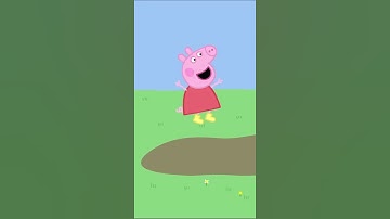 Thumbnail of Peppa Jumps in a Muddy Puddle #shorts