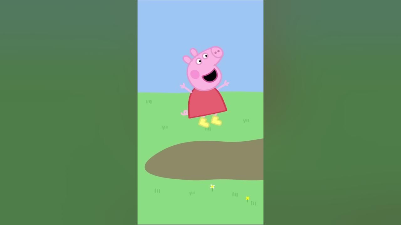 Peppa Jumps in a Muddy Puddle #shorts