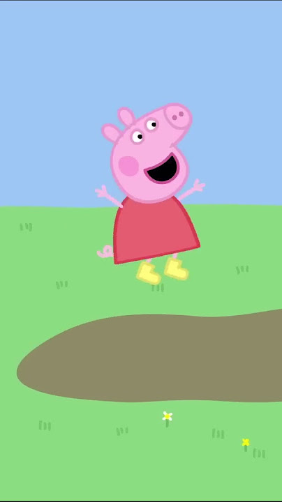 Peppa Jumps in a Muddy Puddle #shorts