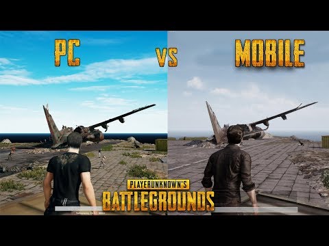 Player Unknown's Battlegrounds PC vs MOBILE - GAMEPLAY (PUBG)