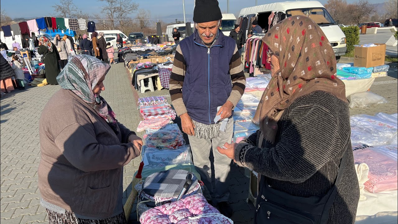 Annem ve Güler  ile pazar alışverişi 