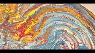 Fluid Art Acrylic Pouring 'CH3CHOHCH3'  by Stuart Wimbles