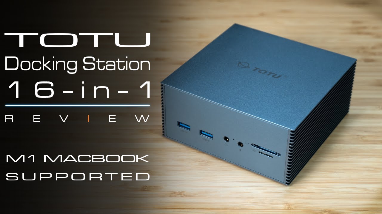 Док-станция TOTU 16-в-1 USB-C — поддержка трёх мониторов для Windows и MacBook