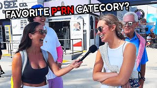 Asking NAUGHTY Questions at Venice Beach 🤭 Street Interview Challenge