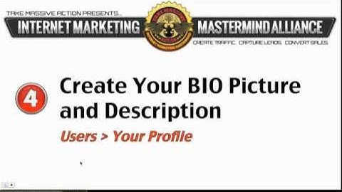 Create Your BIO Picture and Description [Empower Network Blogging Tips] Part 3