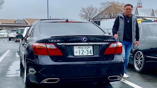 レクサス LS460・600h エイムゲイン ワンオフ加工ループマフラー 谷ヶ崎さんのLSにエイムゲインのループマフラーが付いた‼️】レクサス